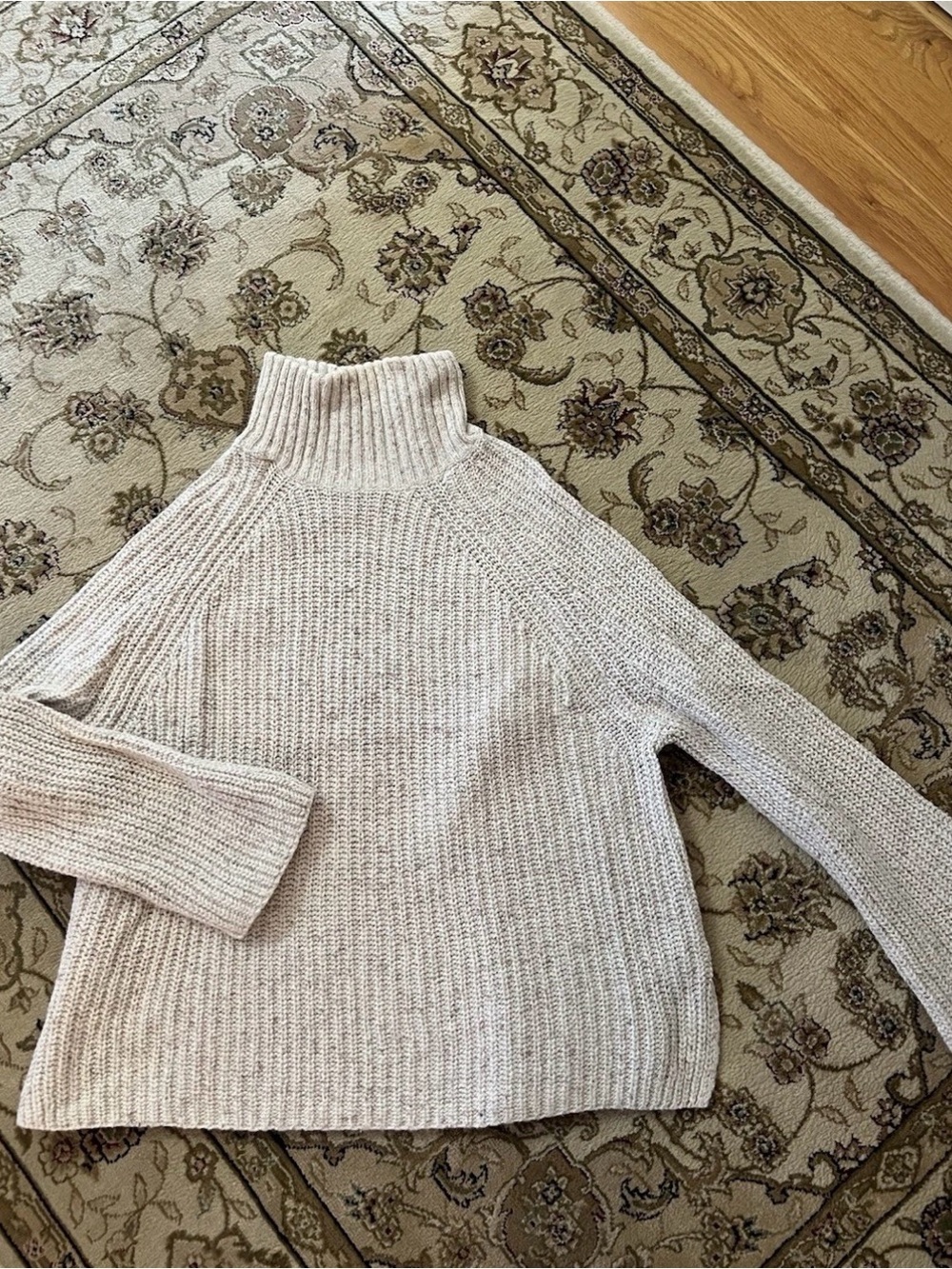 Nordstrom BP Women’s Tan Cream Turtleneck Knit Chunky Sweater Size XXS